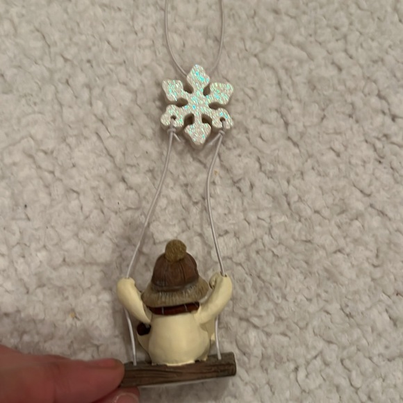 Set of 4 Holiday Christmas Tree decorations ornaments Assorted Snowmen - Picture 7 of 8